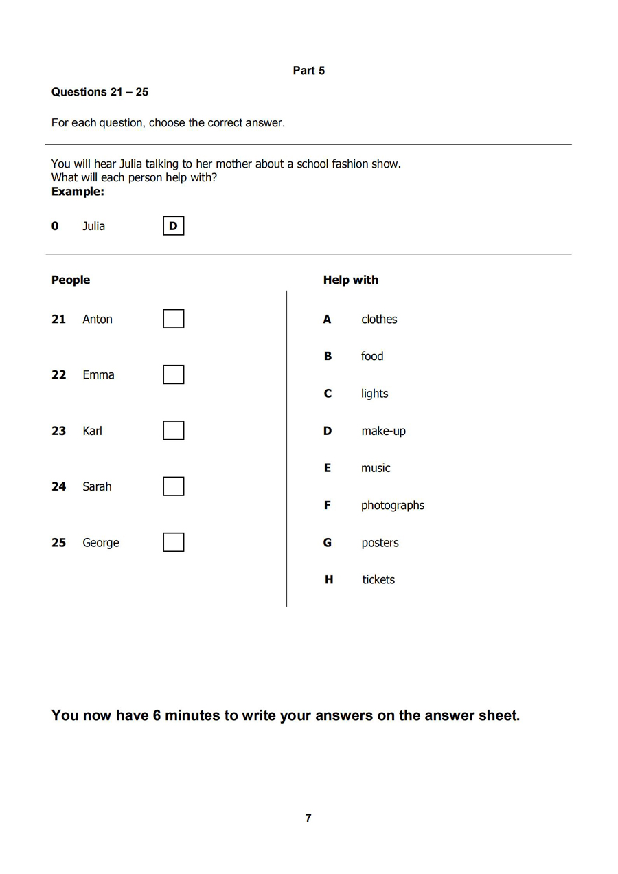 A2 Key for Schools 2020 sample tests Listening - question paper_06.jpg
